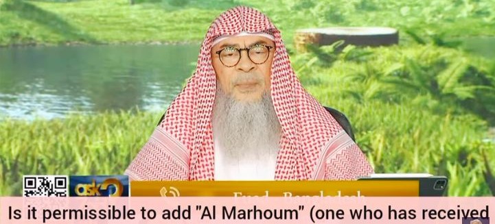 Can we use Mahroom & Maghfoor for a deceased person?