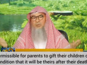 Can parents gift their children on condition that it will be theirs after parents death