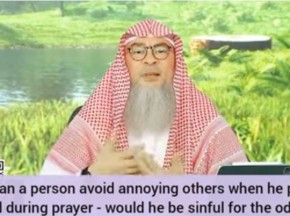 How to avoid annoying others when you pass wind during prayer, sinful for the odour?