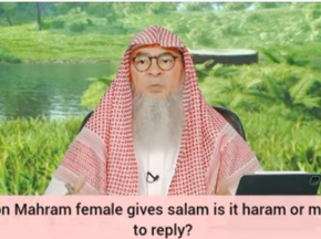 If a non mahram female gives salam, is it haram or makrooh to reply to her?