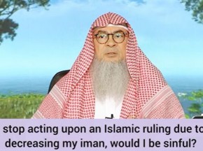 If an Islamic ruling is decreasing my iman, would I be sinful if I don't act upon it