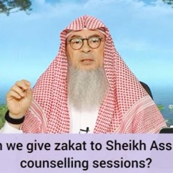 Can we give zakat to Sheikh assim's counseling sessions?