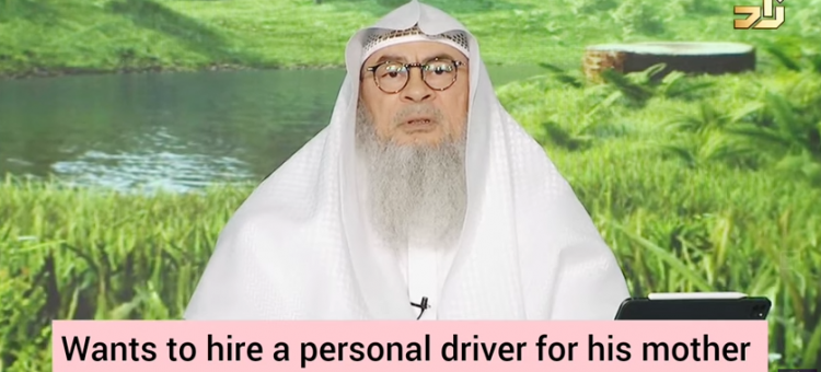 Is it permissible to hire a male driver for a woman?