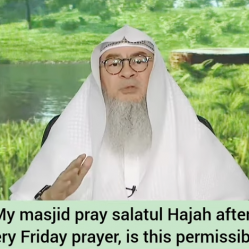 My masjid is praying salatul hajah / hajat these days (Friday prayer) is it allowed?
