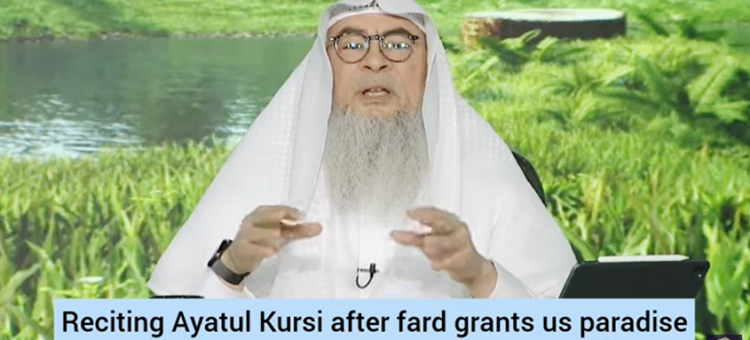 Reciting Ayat al Kursi after fard grants us Paradise, what about women in menses?