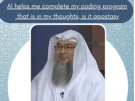 AI helps me complete my coding program that is in my thoughts, is it apostasy