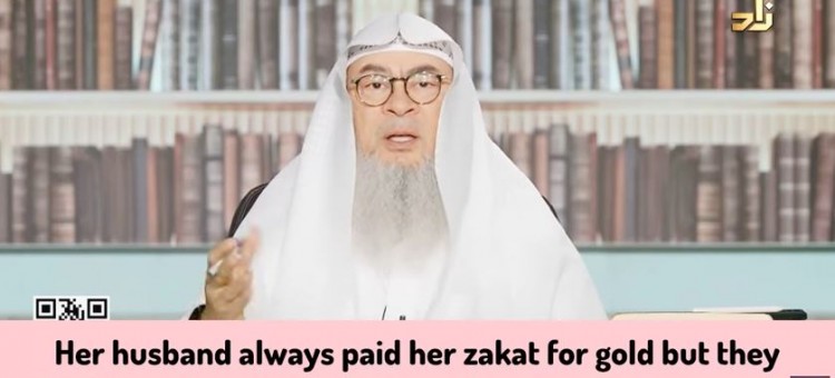 Her husband always paid her gold zakat, didn't know she must authorise him What 2 do