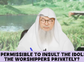 Is it ok to insult Idols of the kafir worshipers privately? #islam #islamic #hijab assim al hakeem