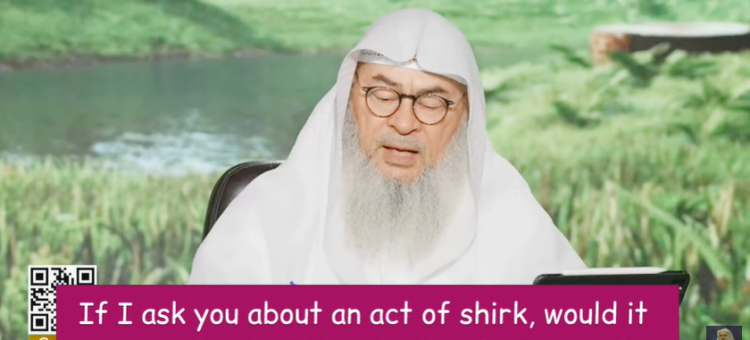 If I ask U about an act of shirk, would it mean that I don't trust Allah & I'm kafir