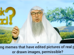Sharing memes that have edited pictures of real people or drawn images, permissible?