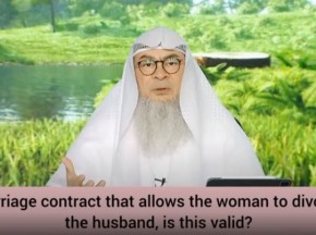 Marriage contract that allows wife to divorce her husband. Can wife divorce herself?