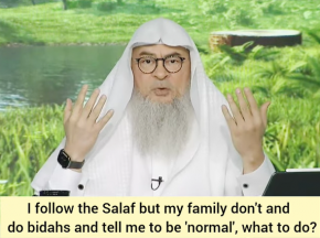 I follow Salaf but my family don't & tell me to become normal, what to do?