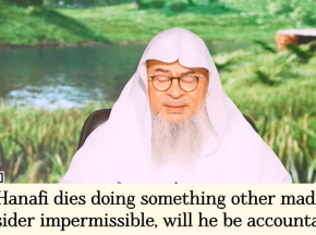 If a hanafi dies doing shirk, will he be held accountable (layman blind following a madhab)