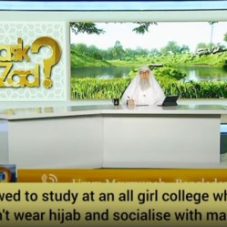Can I study at girls college with male teachers where other girls don't wear hijab?