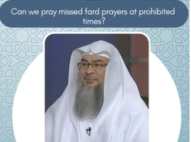 Can we pray missed fard prayers at prohibited times