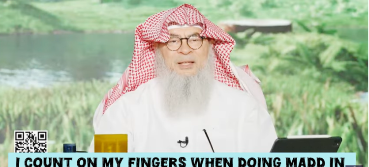 I count on my fingers when doing Madd in tajweed in prayer, is this permissible?