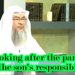 Is looking after the parents only the Son's responsibility?
