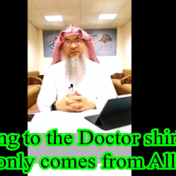 Is going to a doctor Shirk as cure comes only from Allah?