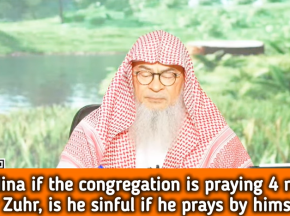 In Mina if congregation is praying 4 rakahs for dhuhr Am I sinful if I pray 2 rakahs