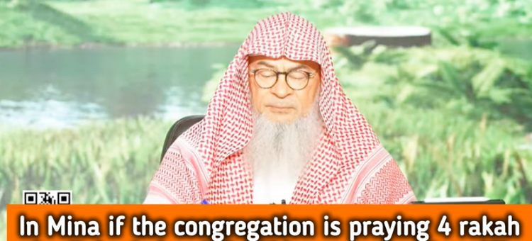In Mina if congregation is praying 4 rakahs for dhuhr Am I sinful if I pray 2 rakahs