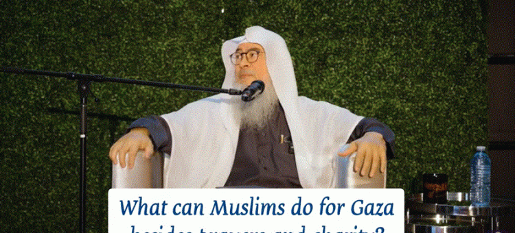 What can Muslims do for Gaza besides prayers & charity? #assimalhakeem