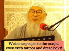 Welcome people to the Masjid even with Tatoos & Dreadlocks...don't push them away!