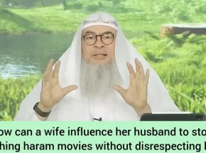 How can I stop my husband from watching haram movies without disrespecting him?