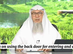 Entering & Exiting from the backdoor of the house #assimalhakeem