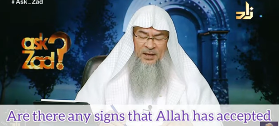 Are there any signs that Allah has accepted our repentance?