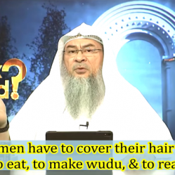 Do Women have to cover head during Adhan?