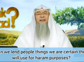 Can we lend people things we are sure they will use for haram purposes?