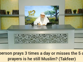A person who prays 3 times a day or misses 5 daily prayers, is he still a Muslim?