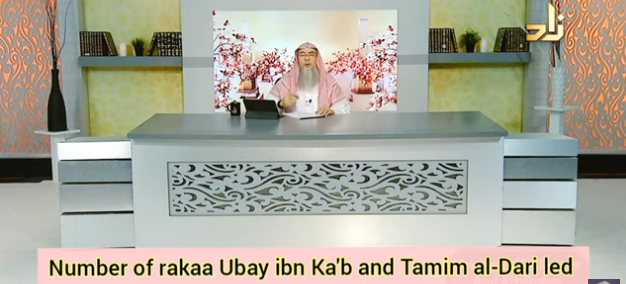 Number of rakahs Ubay Ibn Kab and Tamim al Dari led in taraweeh Prayer