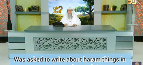 Ruling on writing haram things during exams