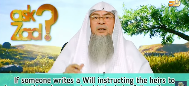 If someone writes Will instructing heirs to do something haram, what should be done?