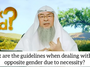 The guidelines when dealing with the opposite gender (non mahram) due to necessity