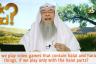 Playing video games that has halal & haram things