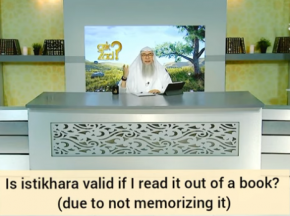 Is Istikhara valid if I read the dua from a book if I didn't memorize it?