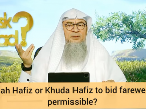 Is saying Allah Hafiz or Khuda Hafiz when departing permissible?