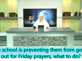 Can't attend Friday due to School, Can we make it at school, how many people required for Jummah?