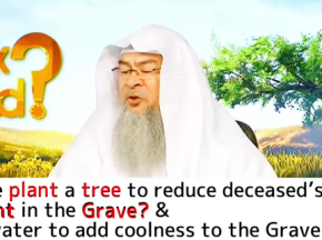 Can we plant a tree to reduce torment of grave & Pour water for coolness of the grave
