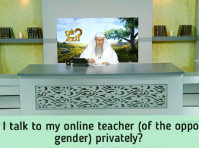 Can I talk to my online teacher (of the opposite gender) privately?