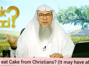 Can we eat cakes from Christians? It may contain alcohol