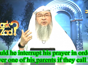 Should we interrupt our prayer if our parents call us?