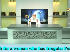 Iddah of a woman who has irregular period / menses