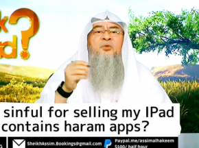 Am I sinful for selling my iPad if it contains haram apps?