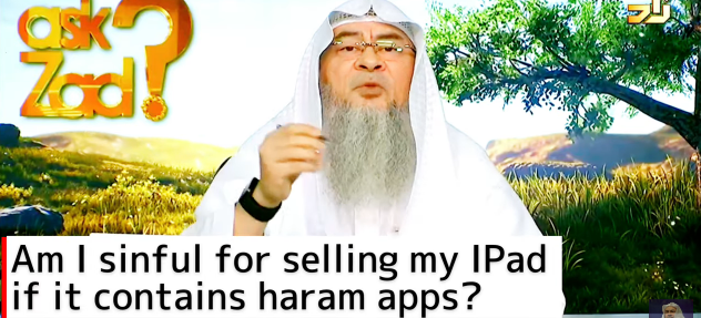 Am I sinful for selling my iPad if it contains haram apps?