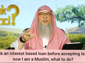 Took an interest based loan before accepting Islam