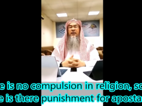 There is no compulsion in religion so why is there a punishment for apostasy?
