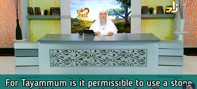 For Tayammum is it permissible to use a stone that covers most of the hand?